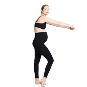 Hatch Maternity The Body Ribbed Legging Juniper Green Retired NEW NWT SIZE XS